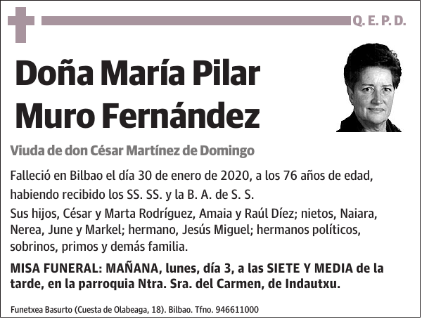 María Pilar Muro Fernández