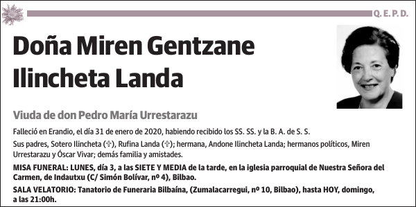 Miren Gentzane Ilincheta Landa