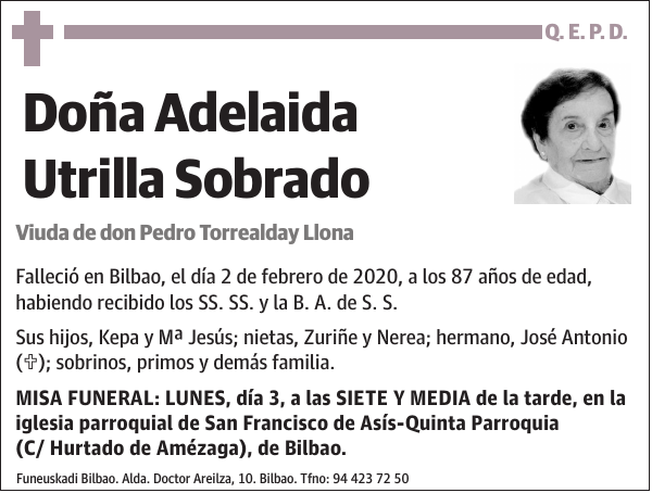 Adelaida Utrilla Sobrado