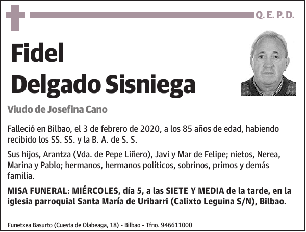 FIDEL DELGADO SISNIEGA