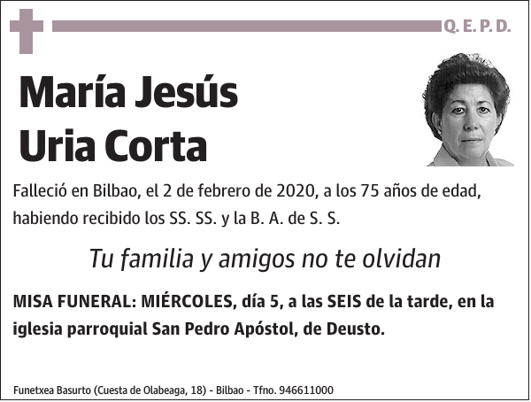 María Jesús Uria Corta