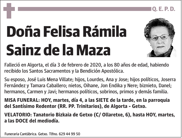 Felisa Rámila Sainz de la Maza