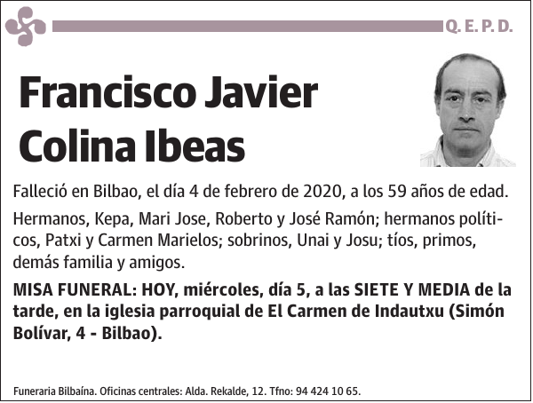 Francisco Javier Colina Ibeas