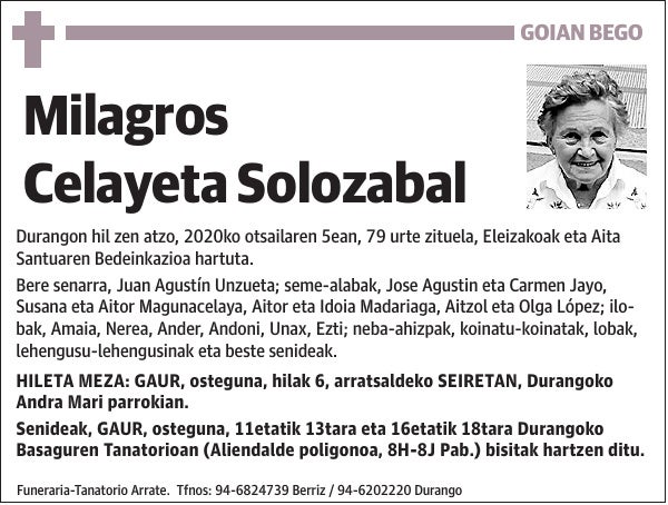 Milagros Celayeta Solozabal