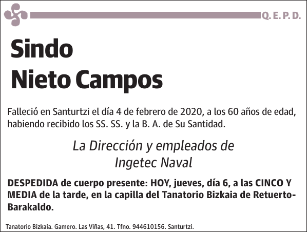 Sindo Nieto Campos