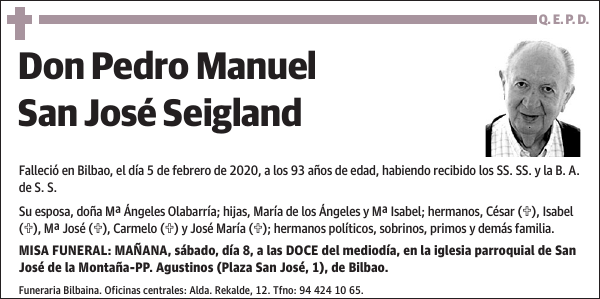 Pedro Manuel San José Seigland