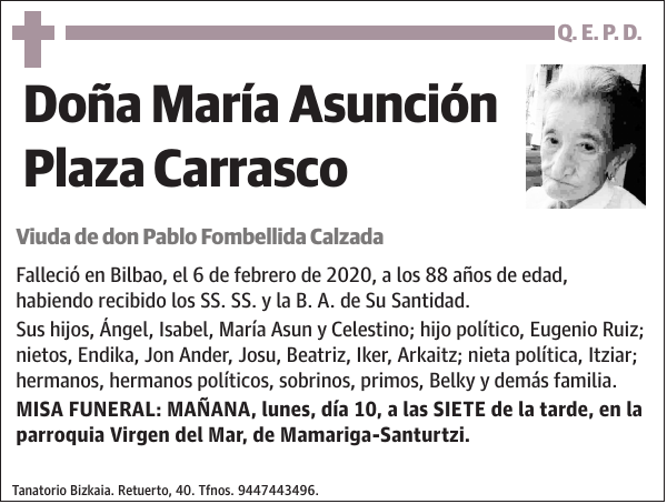 María Asunción Plaza Carrasco