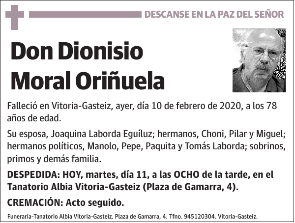 Dionisio Moral Oriñuela