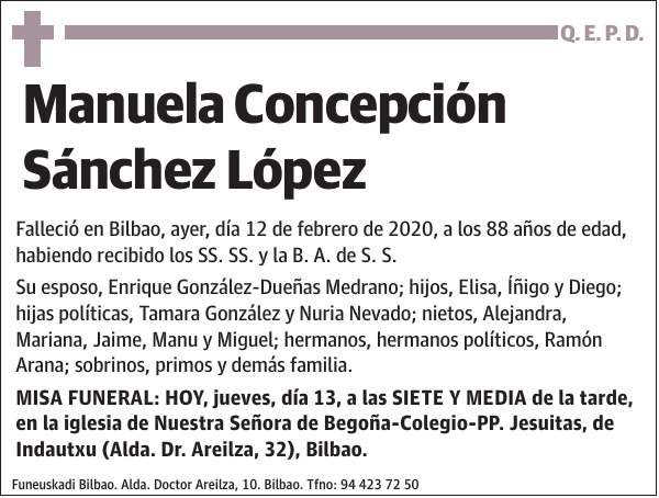 Manuela Concepción Sánchez López