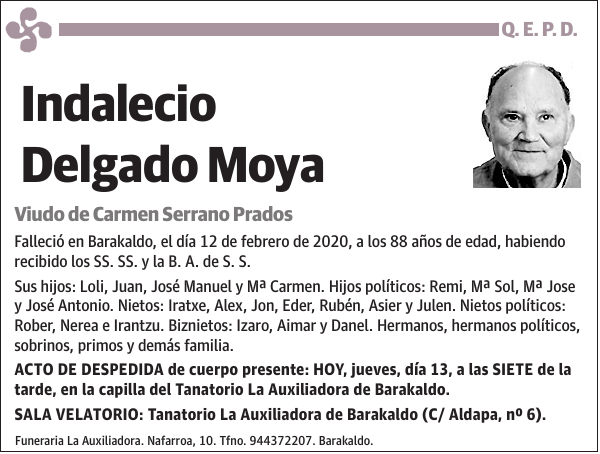 Indalecio Delgado Moya