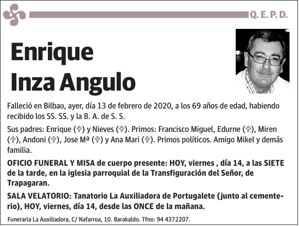 Enrique Inza Angulo