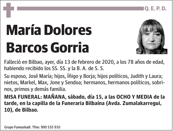 María Dolores Barcos Gorria