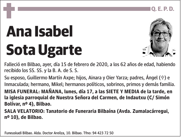 Ana Isabel Sota Ugarte