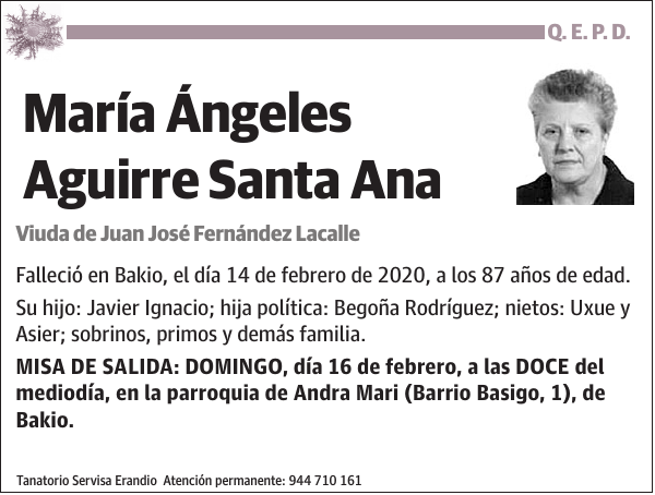 María Ángeles Aguirre Santa Ana