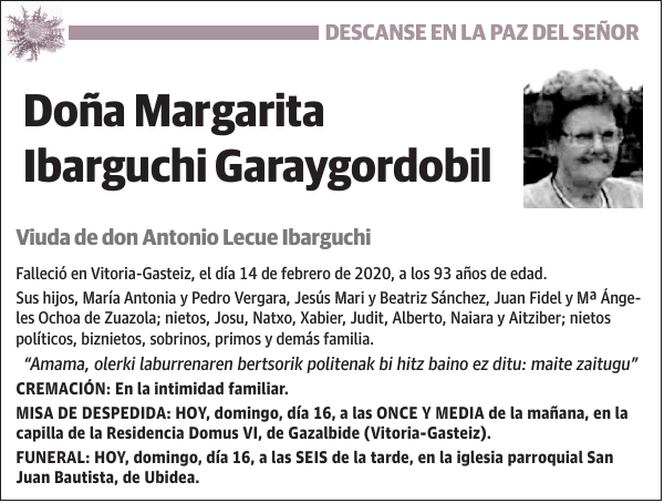 Margarita Ibarguchi Garaygordobil