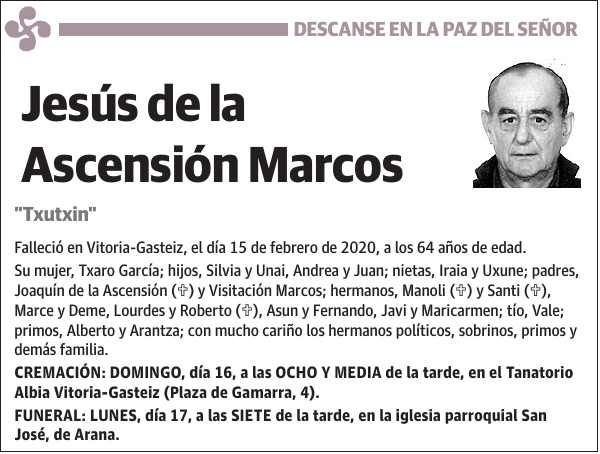 Jesús de la Ascensión Marcos