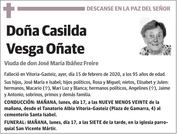 Casilda Vesga Oñate