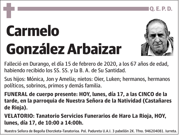 Carmelo González Arbaizar