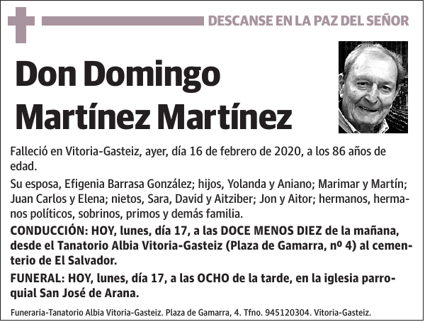 Domingo Martínez Martínez