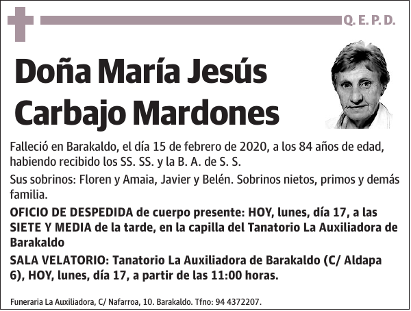 María Jesús Carbajo Mardones