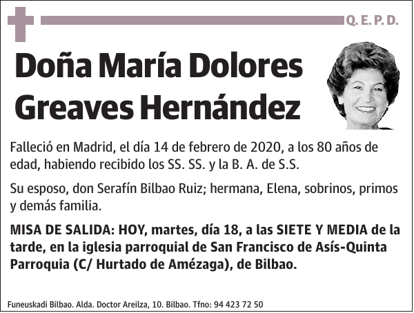 María Dolores Greaves Hernández