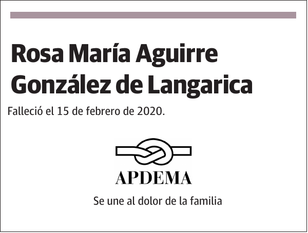 Rosa María Aguirre González de Langarica