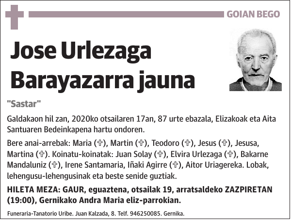 Jose Urlezaga Barayazarra