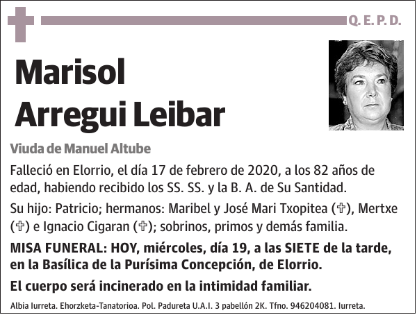 Marisol Arregui Leibar