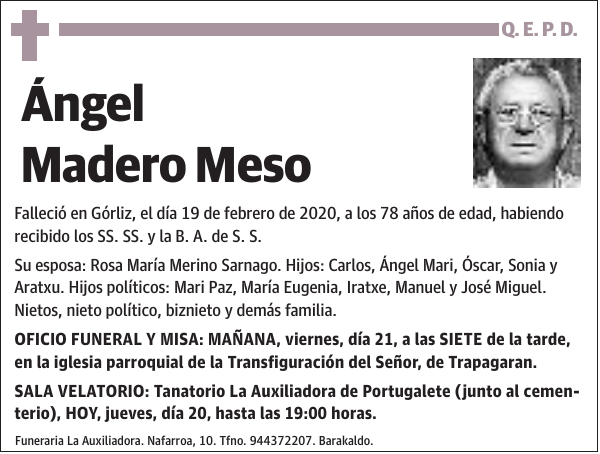 Ángel Madero Meso