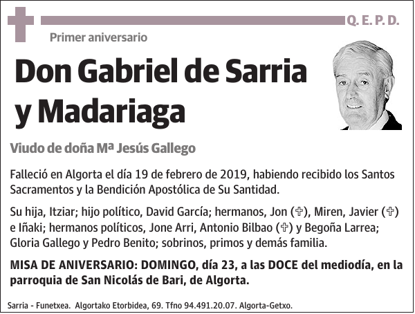 Gabriel de Sarria y Madariaga