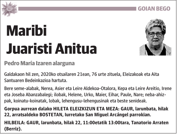 Maribi Juaristi Anitua