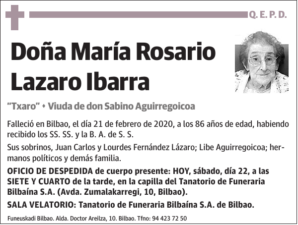 María Rosario Lazaro Ibarra