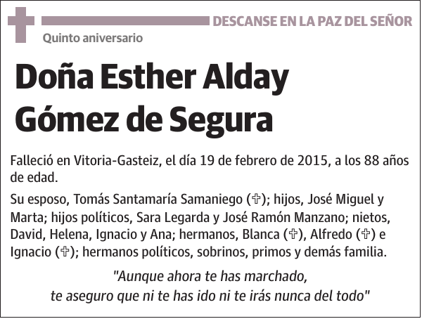 Esther Alday Gómez de Segura