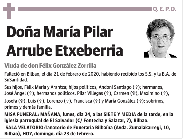 María Pilar Arrube Etxeberria