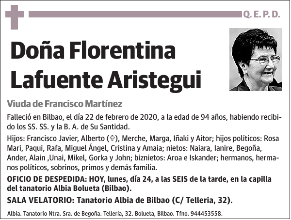 Florentina Lafuente Aristegui