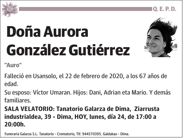 Aurora González Gutiérrez