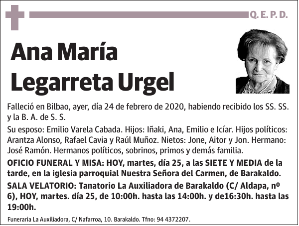 Ana María Legarreta Urgel