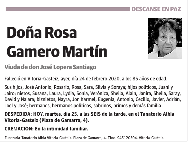 Rosa Gamero Martín