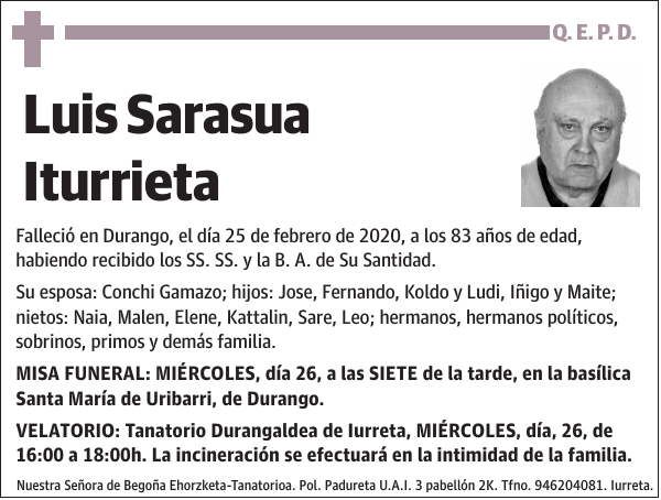 Luis Sarasua Iturrieta