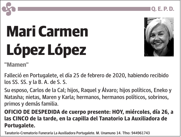 Mari Carmen López López 'Mamen'