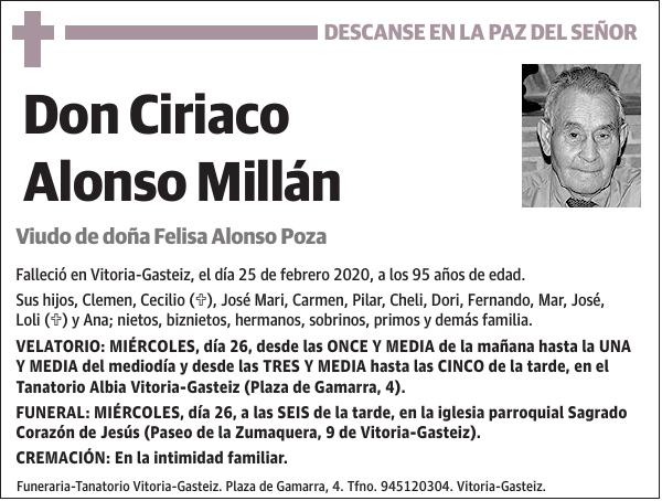 Ciriaco Alonso Millán