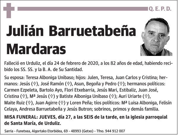 Julián Barruetabeña Mardaras