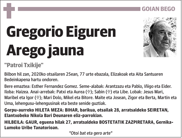 Gregorio Eiguren Arego