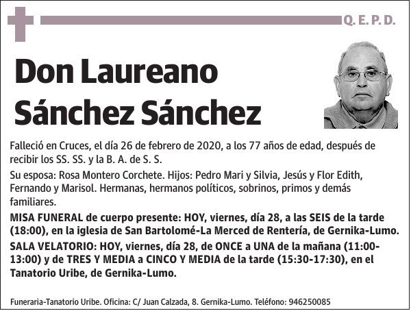 Laureano Sánchez Sánchez