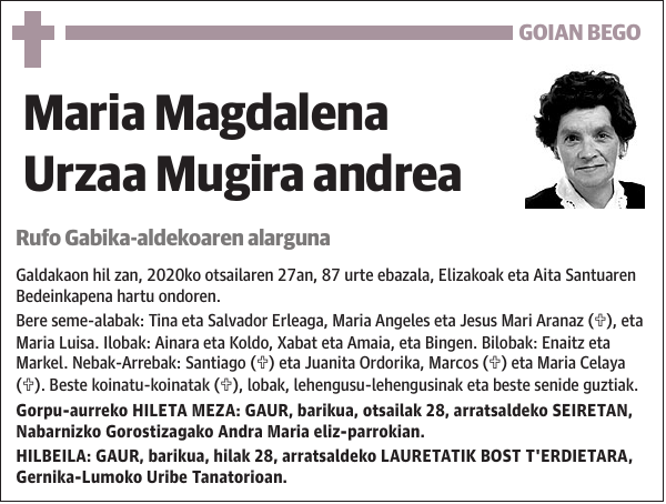 Maria Magdalena Urzaa Mugira