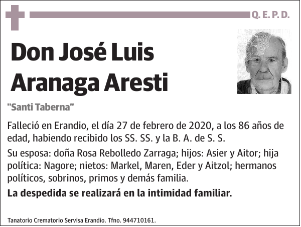 José Luis Aranaga Aresti