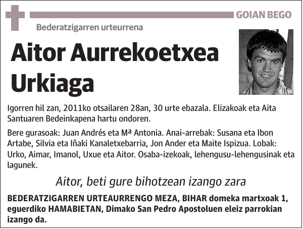 Aitor Aurrekoetxea Urkiaga