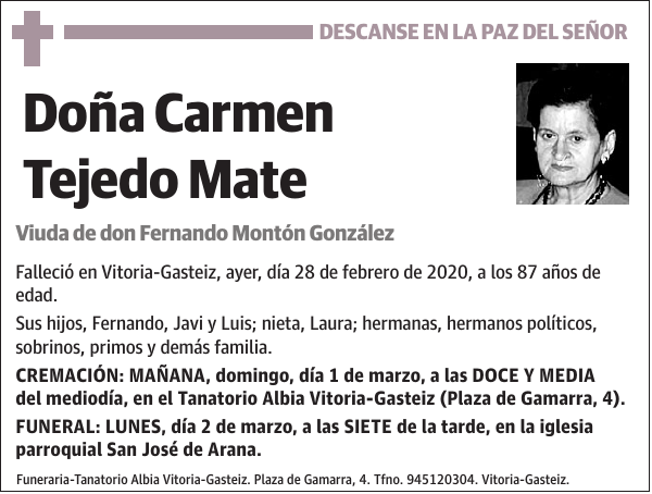 Carmen Tejedo Mate