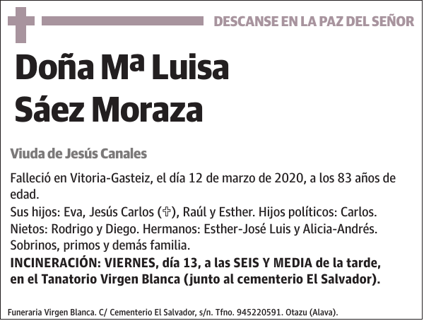 Mª Luisa Sáez Moraza