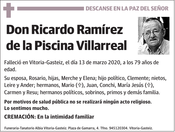 Ricardo Ramírez de la Piscina Villarreal